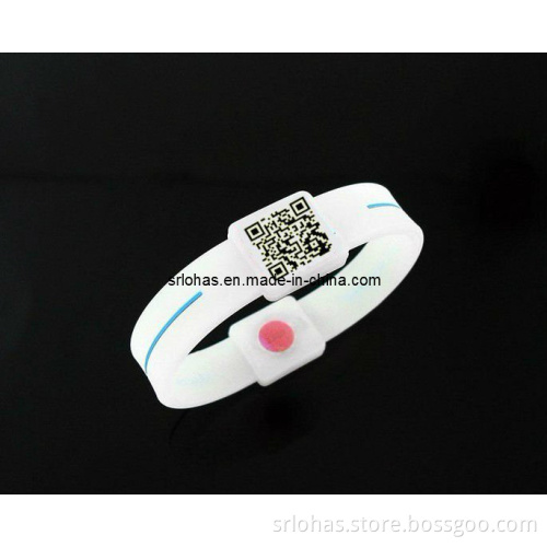 ID Qr Code Silicone Bracelet